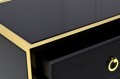 Konsola- toaletka w stylu glamour czarno złota