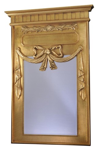 Lustro Wersal z bajeczną złotą ramą 91x135