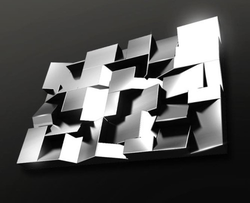 Nowoczesne lustro dekoracyjne rzeźba 80x120