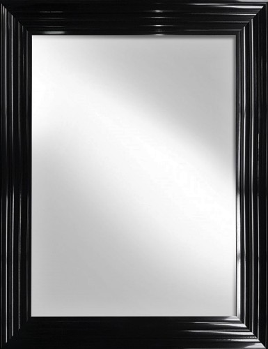 Lustro z ramą czarny połysk 66x86