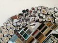 Lustro dekoracyjne kryształowe 70x70 