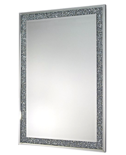 Lustro dekoracyjne rama kryształowa 80x120
