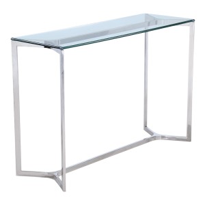 Konsola ze stali i szkła MODERN2 120x40x80