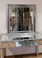 Lustro glamour srebrne 90x90
