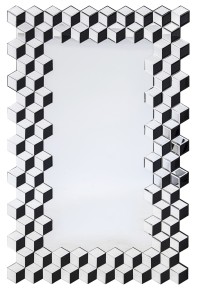 Lustro z ramą lustrzaną 3D 80X118