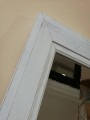 Lustro dębowe do przedpokoju, białe przecierane 70x170