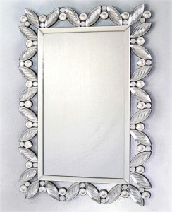 Lustro do łazienki w stylu glamour 60x88