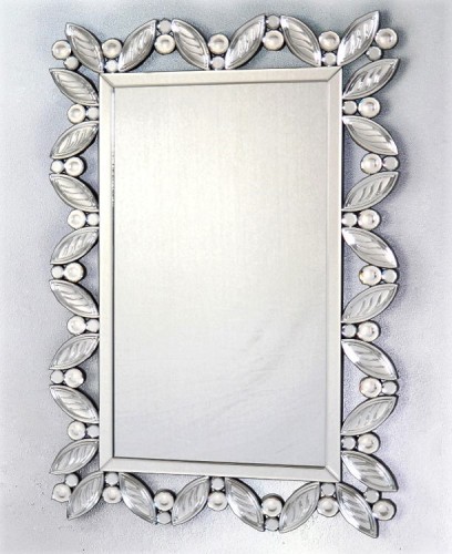 Lustro do łazienki w stylu glamour 60x88