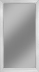 Lustro dębowe do łazienki, białe przecierane 60x120