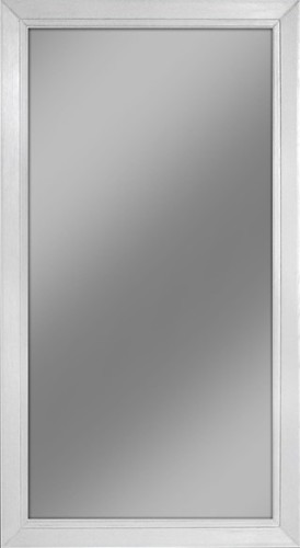 Lustro dębowe do łazienki, białe przecierane 60x120