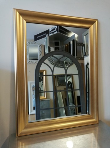 Lustro klasyczne złote 65x85