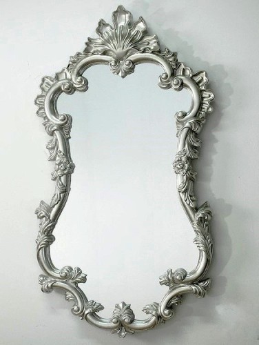 Lustro srebrne barokowe 66x122