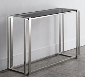 Konsola ze stali i szkła MODERN3 120x40x80