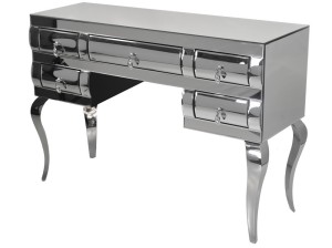 Toaletka w stylu glamour lustrzana 120x42x80