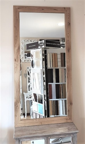 Lustro w dębowej ramie z sękami NATUR 8/45 80x160