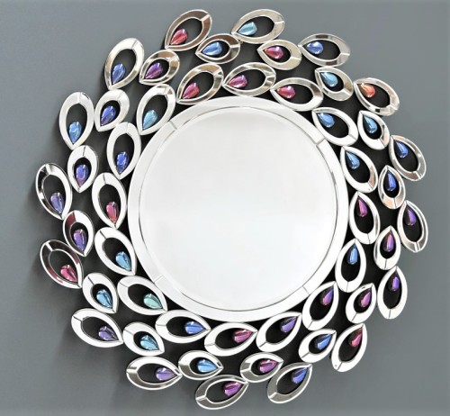 Lustro dekoracyjne z unikatową ramą