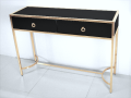 Konsola- toaletka w stylu glamour czarno złota