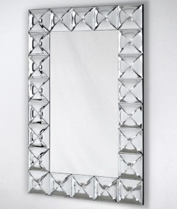 Lustro z ramą lustrzaną 75x121cm