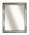 Lustro rama drewniana srebrna 80x100 