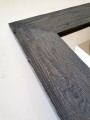 Duże lustro z szeroką popielatą ramą 90x170