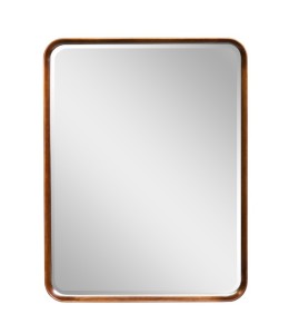 Lustro z ramą orzechową zaokrągloną 85x110