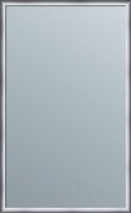 Lustro srebrne matowe z ramą aluminiową 80x130
