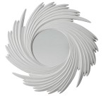 Designerskie lustro białe 95x95