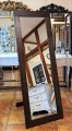 Proste lustro stojące dębowe 56x156
