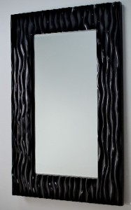 Lustro dekoracyjne czarne 100x160