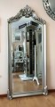 Duże stylowe lustro srebrne 92x200