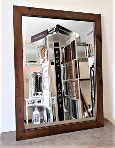 Lustro łazienkowe dębowe NATUR ORZECH 5/45 60x80