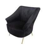 Fotel Black Velvet Marguesa