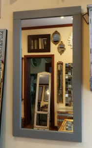 Lustro dębowe proste SM7 60x110 SZARE