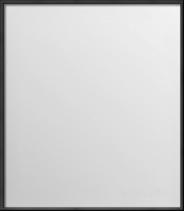 Lustro czarne wąska rama aluminiowa 70x80