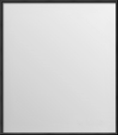 Lustro czarne wąska rama aluminiowa 70x80
