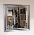 Lustro glamour srebrne 90x90