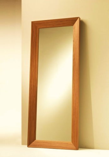 Lustro dębowe z ramą skośną złoty dąb 60x140