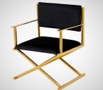 Ekskluzywny fotel reżyserski ZŁOTO- CZARNY