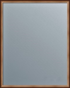 Lustro miedziane rama aluminiowa profilowana 80x100