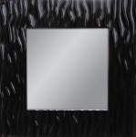 Lustro dekoracyjne czarne 100x100