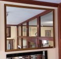 Lustro miedziane rama aluminiowa profilowana 80x100