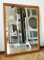  Lustro dębowe proste SM5 90x130, rama kolor nr 10 złoty dąb