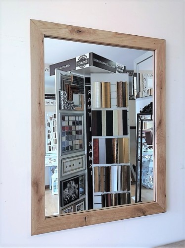 Lustro łazienkowe dębowe NATUR 5/45 60x80