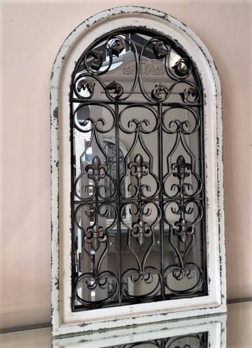 Ozdobne okno z lustrem 50x85