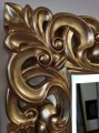 Stylowe lustro led złote 90x180