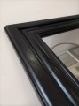 Lustro dębowe z piękną czarną ramą 70x140