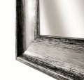 Lustro rama drewniana srebrna 80x100 