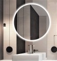 Lustro okrągłe do łazienki LED 78x78
