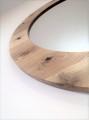 Lustro okrągłe z ramą dębową olejowaną NATUR 80x80