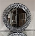 Okrągłe lustro w dekoracyjnej ramie lustrzanej 90x90